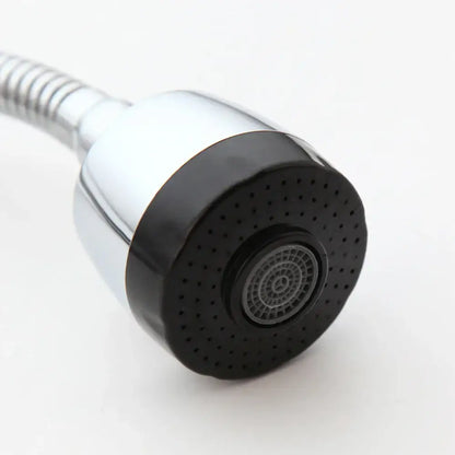 Modern brass & black kitchen sink faucet with temperature control