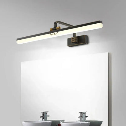 Modern brass & black led wall sconce dressing table vanity light
