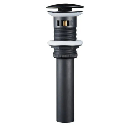 Modern brass black pop up drain stopper bathroom sink overflow