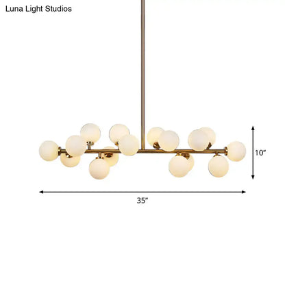 Modern brass bubbled island light fixture dining room chandelier