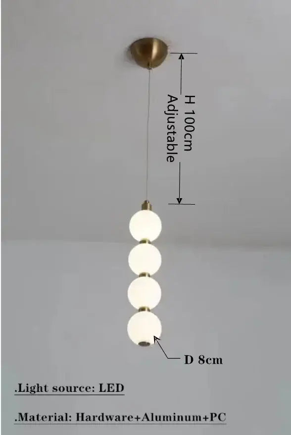 Modern brass circle ring led pendant light for dining room