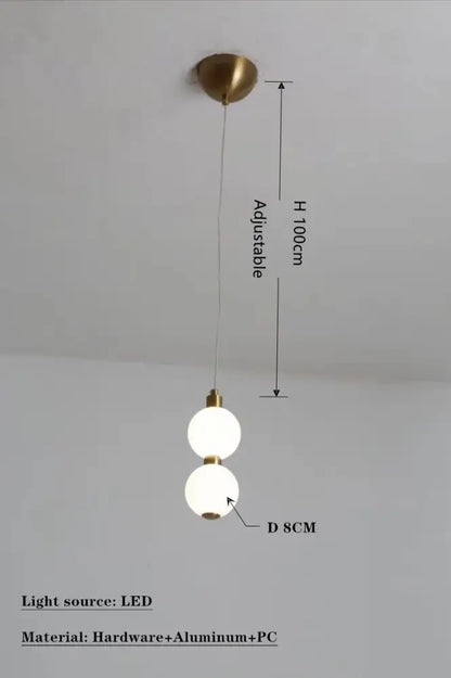 Modern brass circle ring led pendant light for dining room