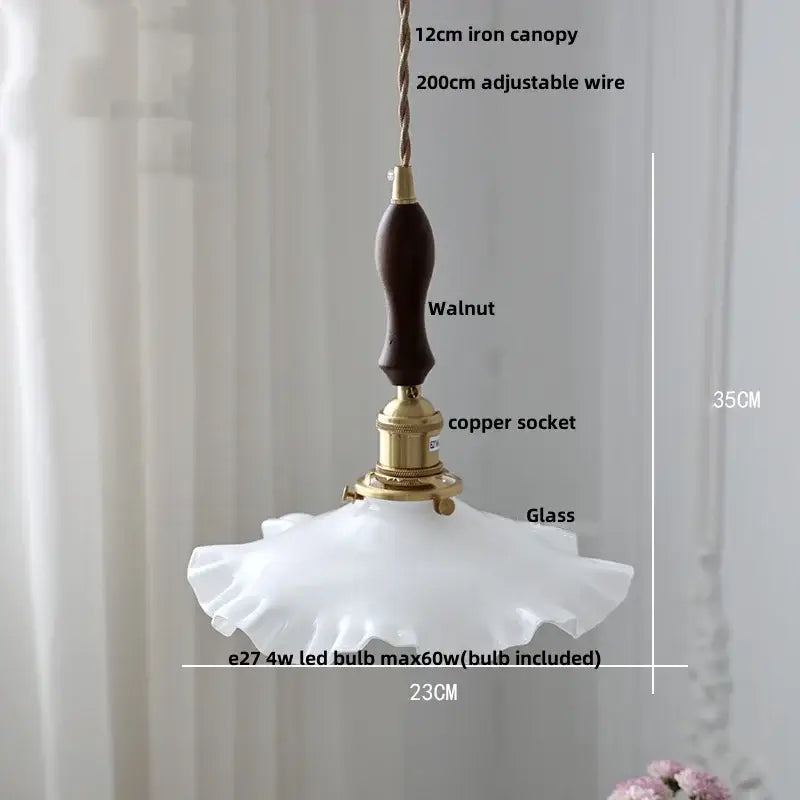 Modern brass clear glass led pendant light for dining room