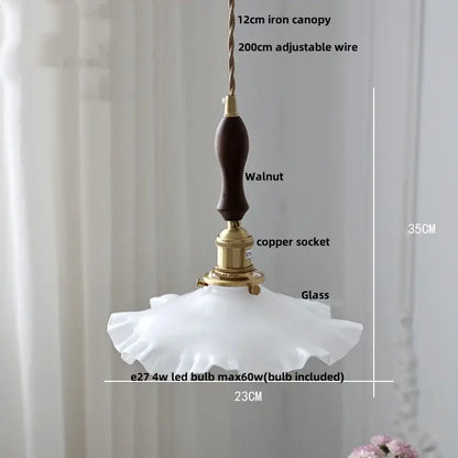 Modern brass clear glass led pendant light for dining room