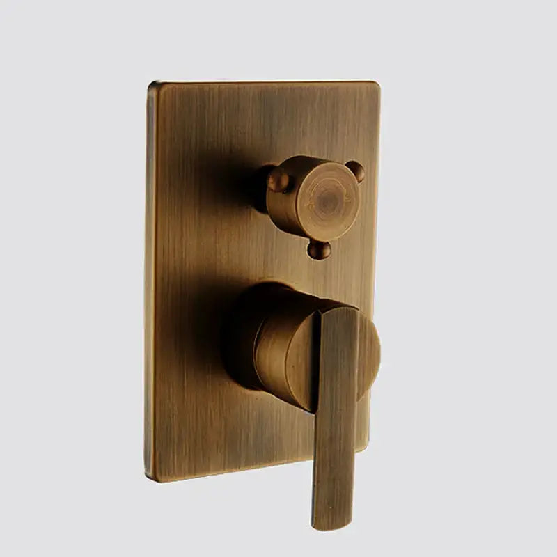 Modern brass concealed 3 way shower mixer set bathroom rain tap