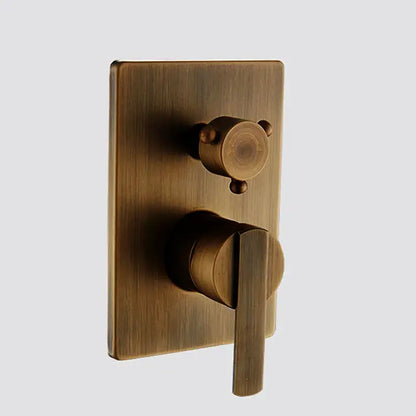 Modern brass concealed 3 way shower mixer set bathroom rain tap