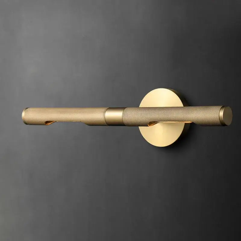 Modern brass copper mirror wall lamp for bedroom bathroom