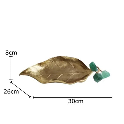 Modern brass crystal grape ornaments living room sculpture