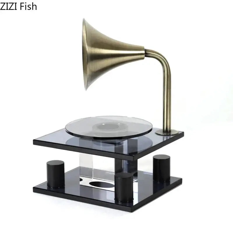 Modern brass crystal music equipment model amber living room decor