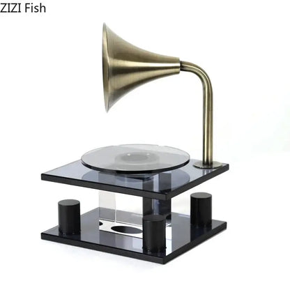 Modern brass crystal music equipment model amber living room decor