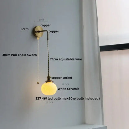 Modern brass crystal wall lamp bathroom mirror light