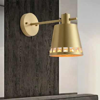 Modern brass diamond cutout wall lamp – bathroom e26 e27 light