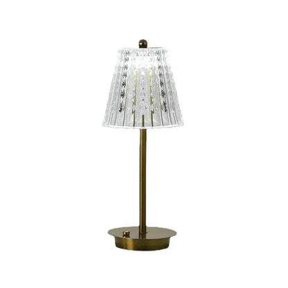 Modern brass diamond touch desk lamp bedroom crystal light