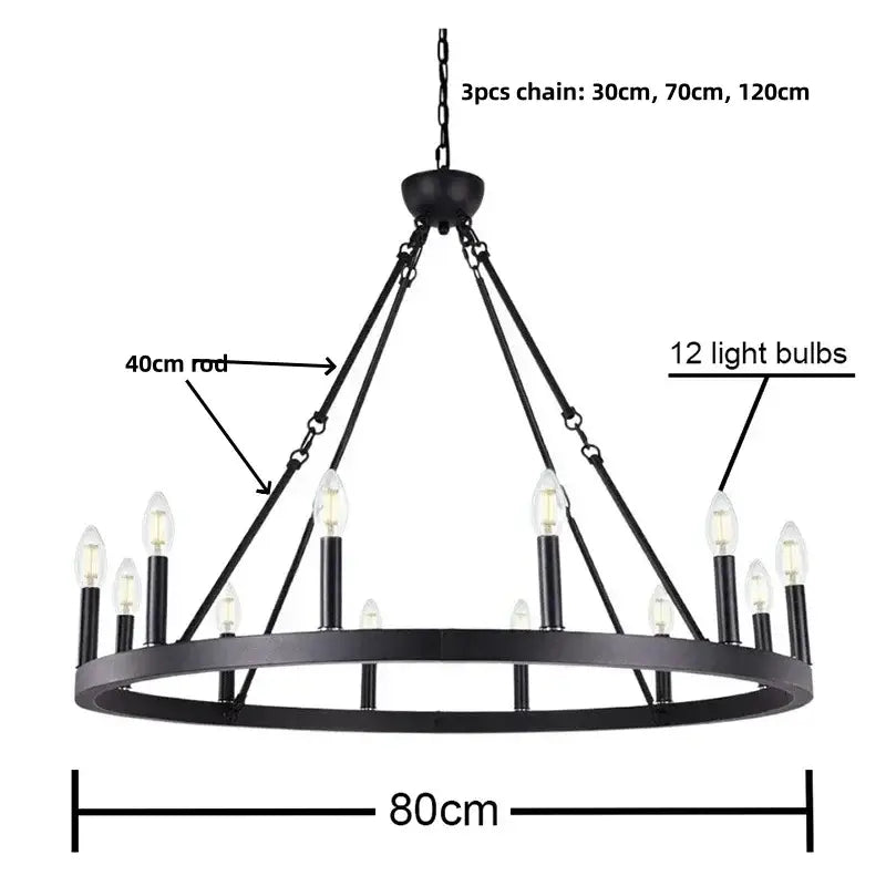 Modern brass double tier pendant chandelier living room light