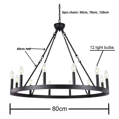 Modern brass double tier pendant chandelier living room light