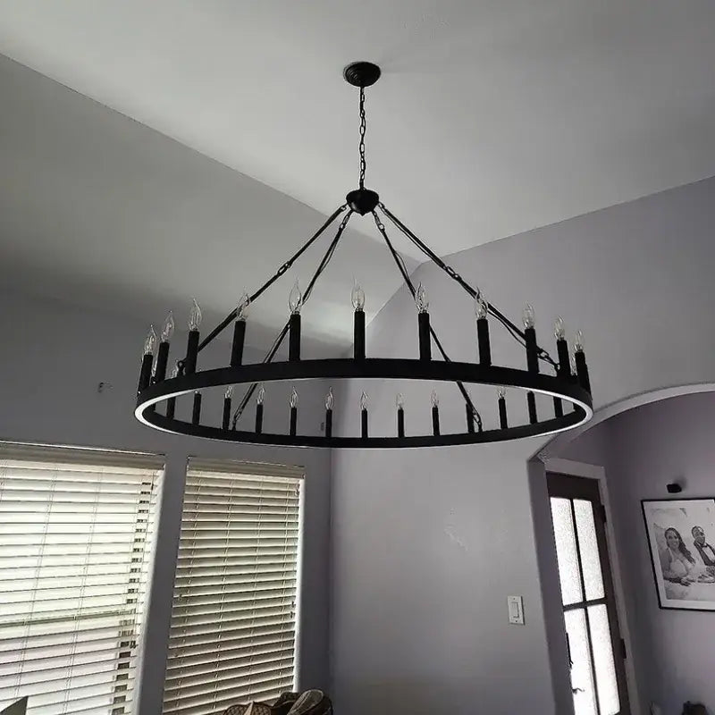 Modern brass double tier pendant chandelier living room light