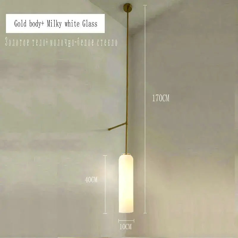 Modern brass e27 glass wall light bedroom sconce