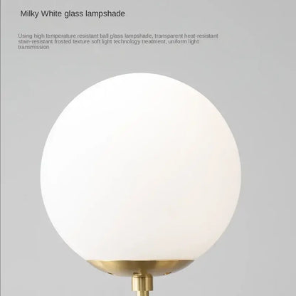 Modern brass five globe pendant light golden glass ball dining room