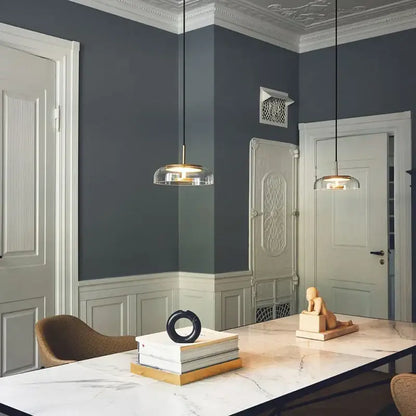 Modern brass floor lamp with glass lampshade for living room