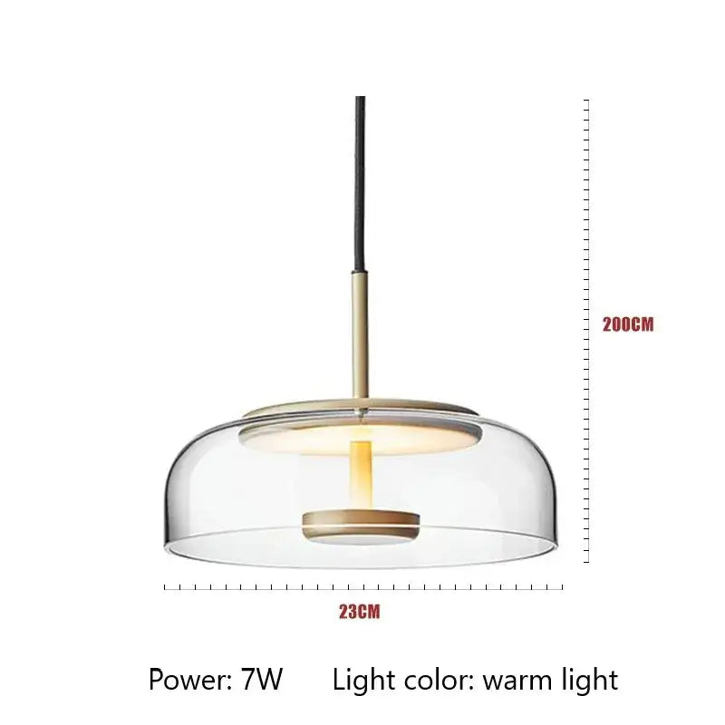 Modern brass floor lamp with glass lampshade for living room