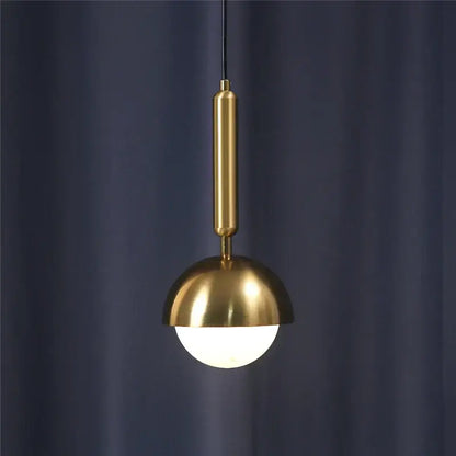 Modern brass glass ball led pendant chandelier for dining room