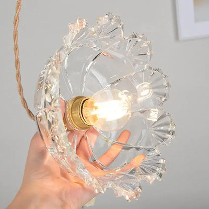 Modern brass glass led pendant light for dining room