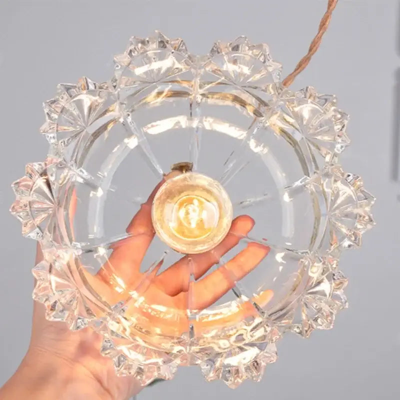 Modern brass glass led pendant light for dining room