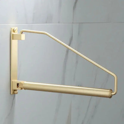 Modern brass gold wall clothing rack bedroom hanging organizer