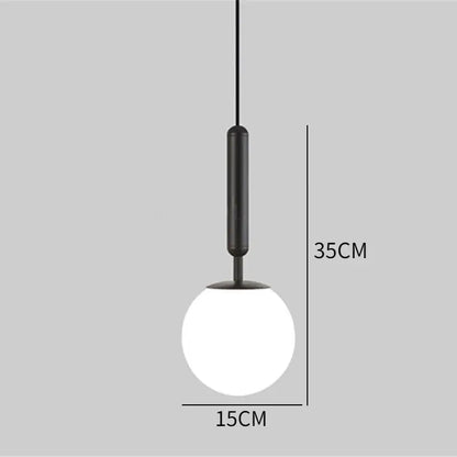 Modern brass golden glass balls ceiling light dining room cluster