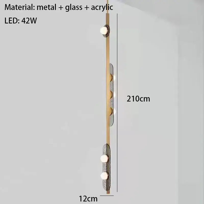 Modern brass gray glass led chandeliers dining room pendant light