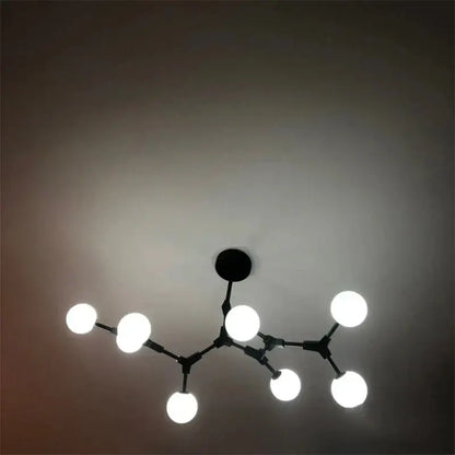 Modern brass iron magic molecular pendant lights dining room
