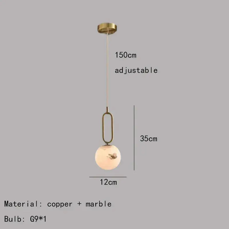 Modern brass led pendant lights gold & black kitchen brass led