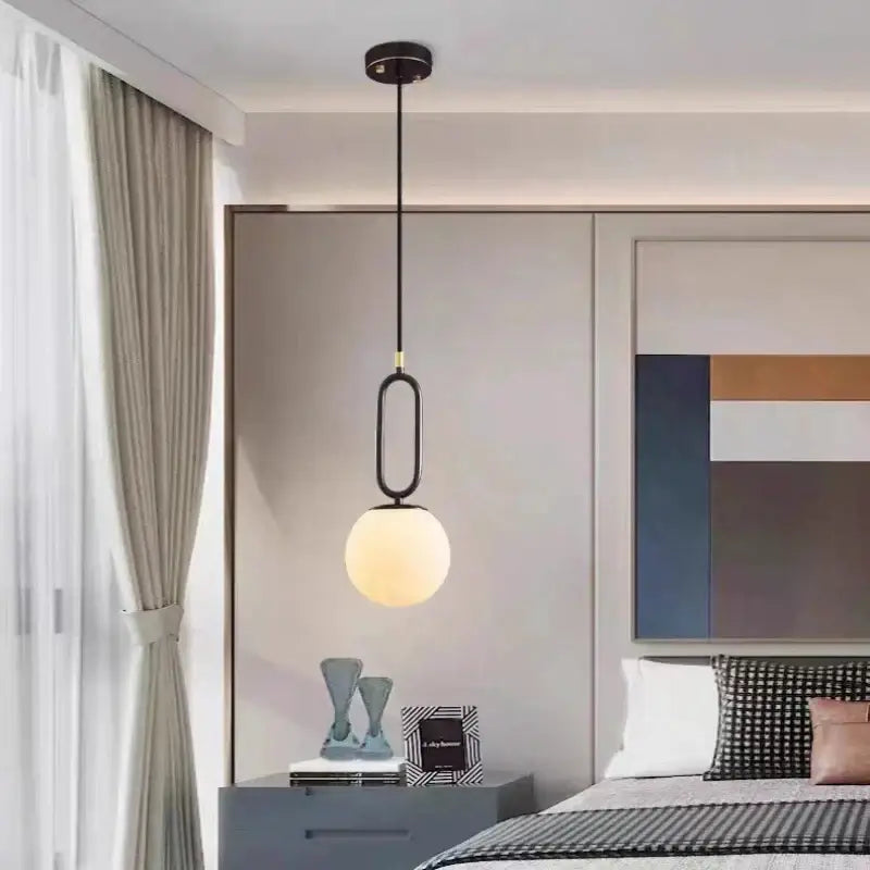 Modern brass led pendant lights gold & black kitchen brass led
