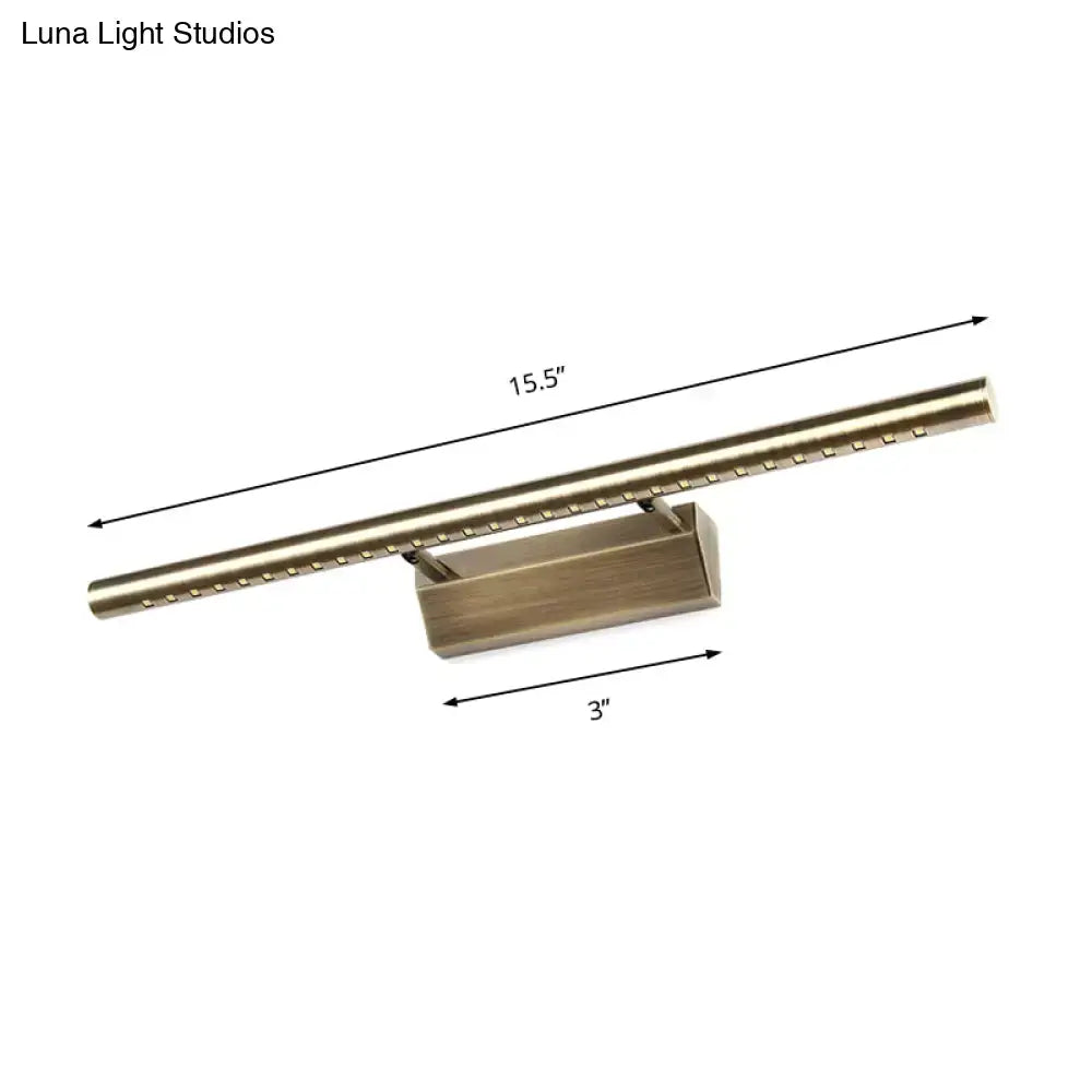 Modern brass led wall mounted light fixture bathroom vanity lighting