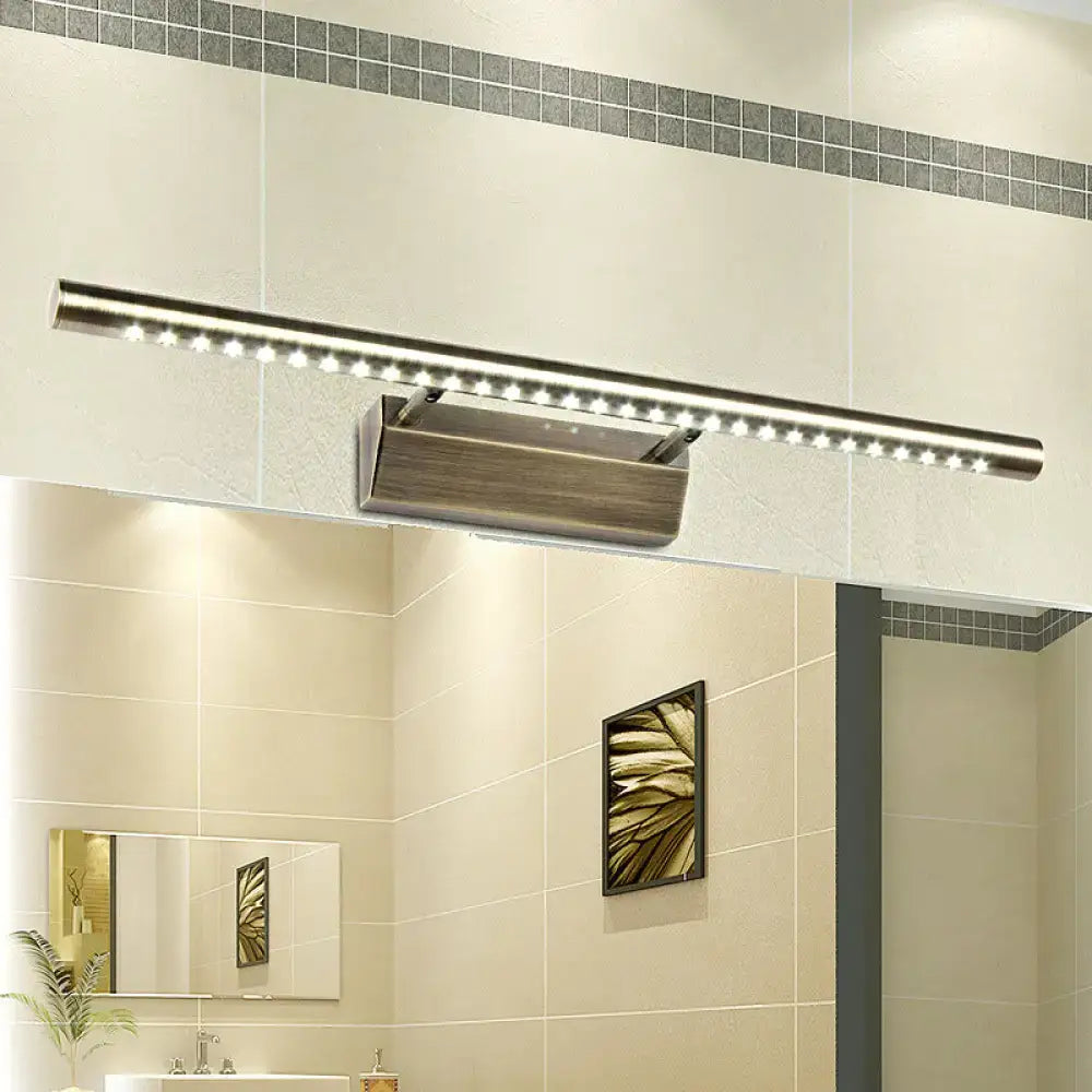 Modern brass led wall mounted light fixture bathroom vanity lighting