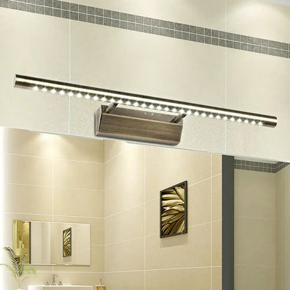 Modern brass led wall mounted light fixture bathroom vanity lighting