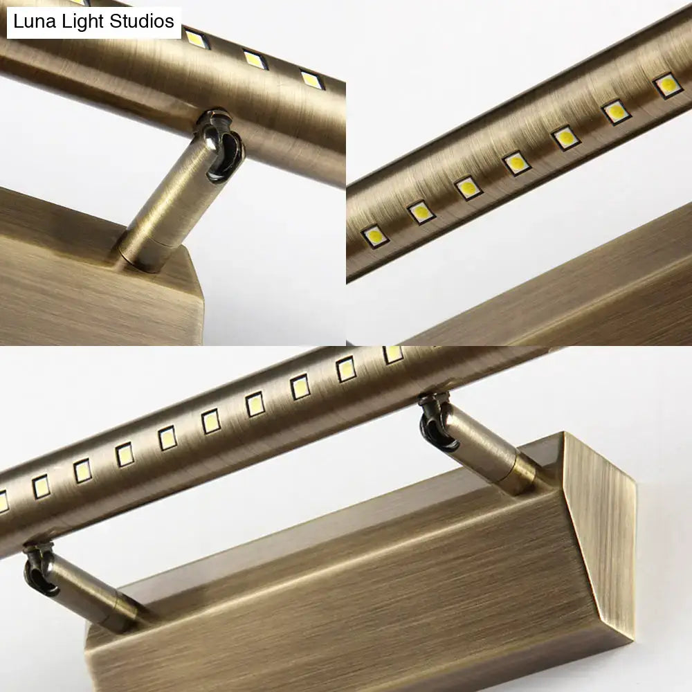 Modern brass led wall mounted light fixture bathroom vanity lighting