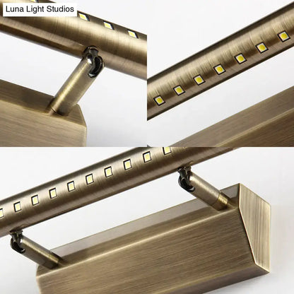 Modern brass led wall mounted light fixture bathroom vanity lighting
