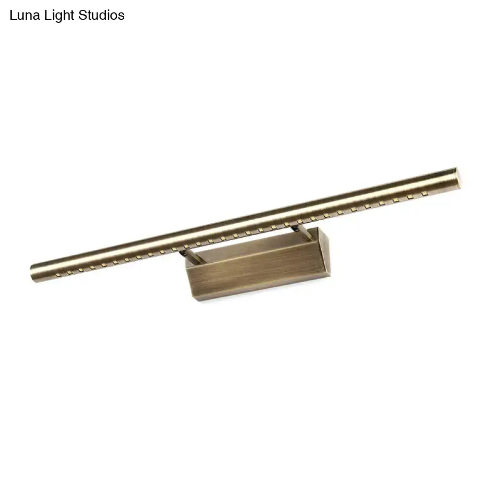 Modern brass led wall mounted light fixture bathroom vanity lighting