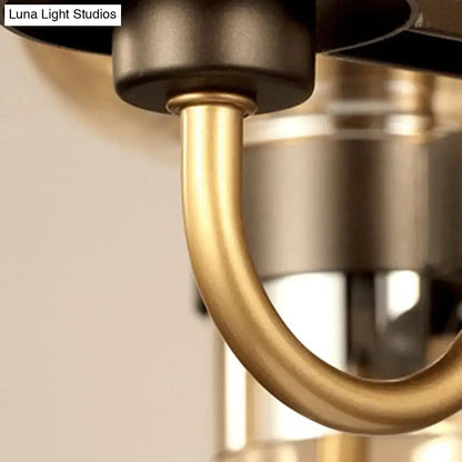 Modern brass linear design chandelier dining room 110v-120v light