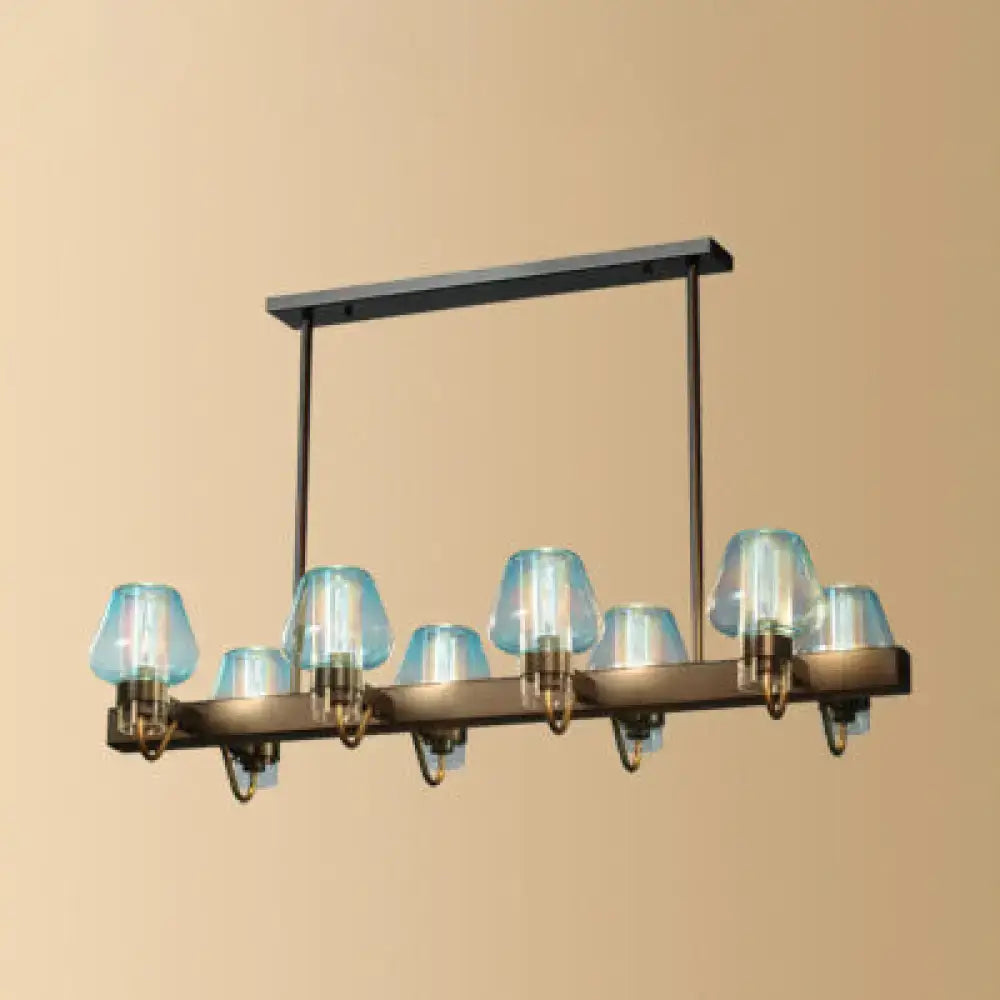 Modern brass linear design chandelier dining room 110v-120v light