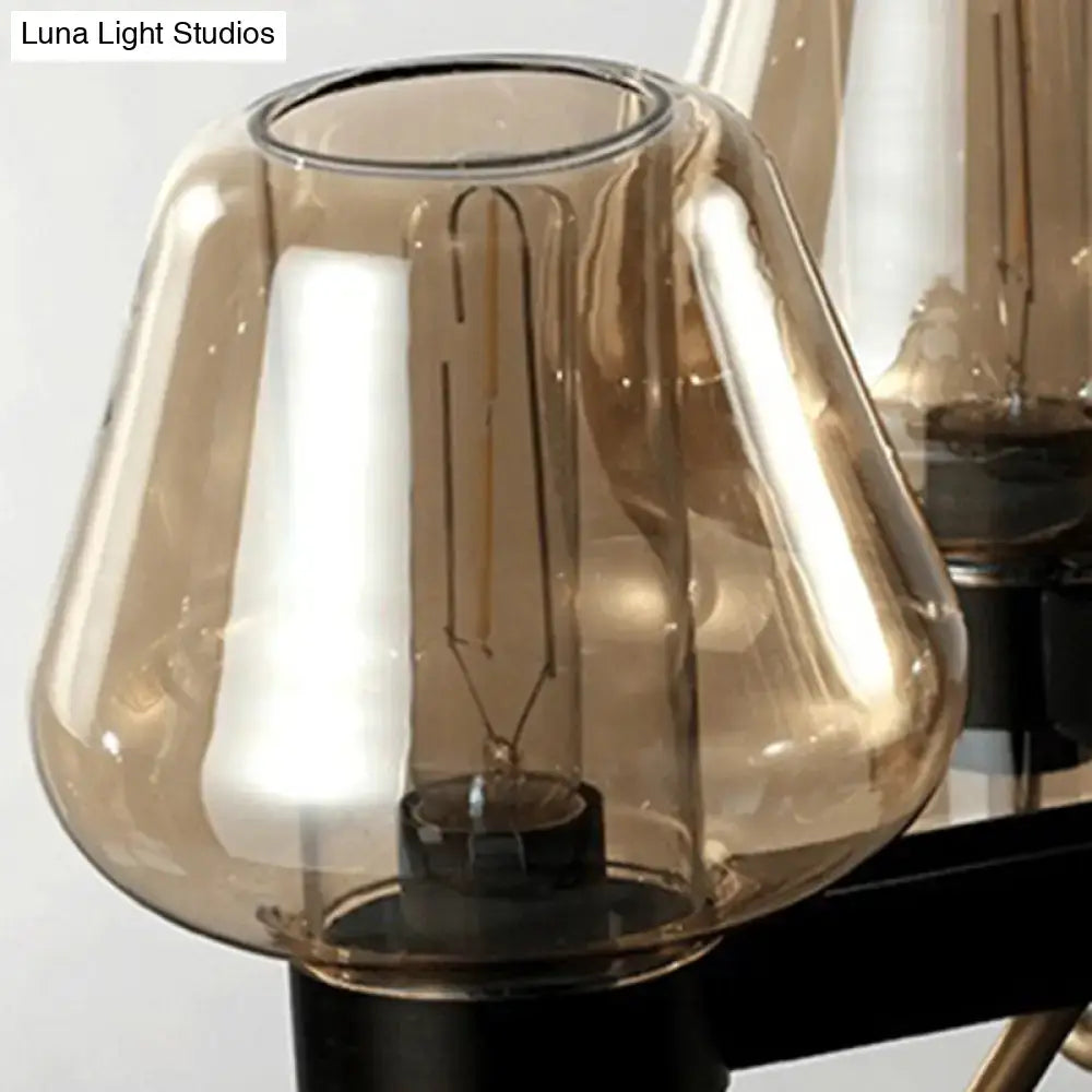 Modern brass linear design chandelier dining room 110v-120v light