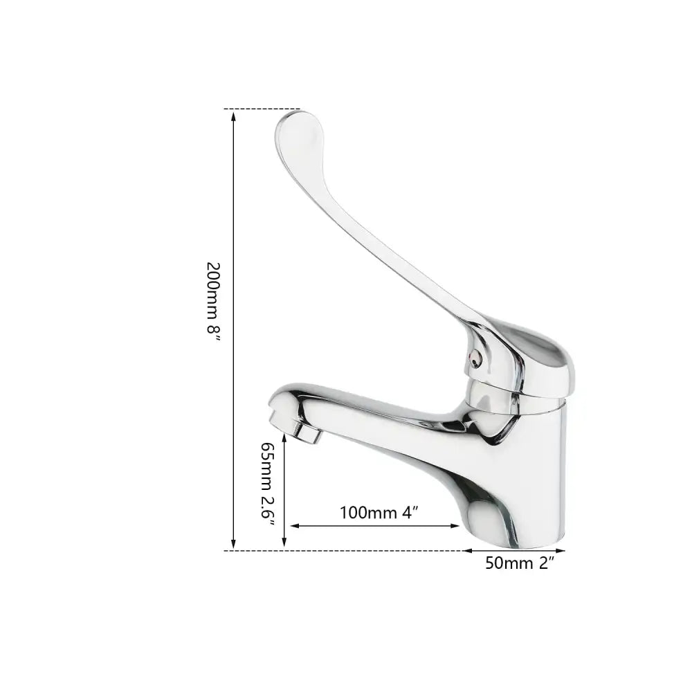 Modern brass long handle basin faucet chrome kitchen mixer tap