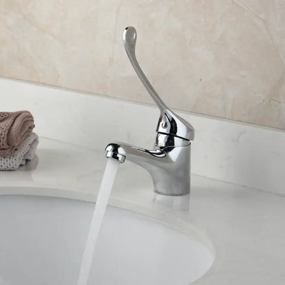 Modern brass long handle basin faucet chrome kitchen mixer tap