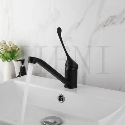 Modern brass long handle basin faucet chrome kitchen mixer tap