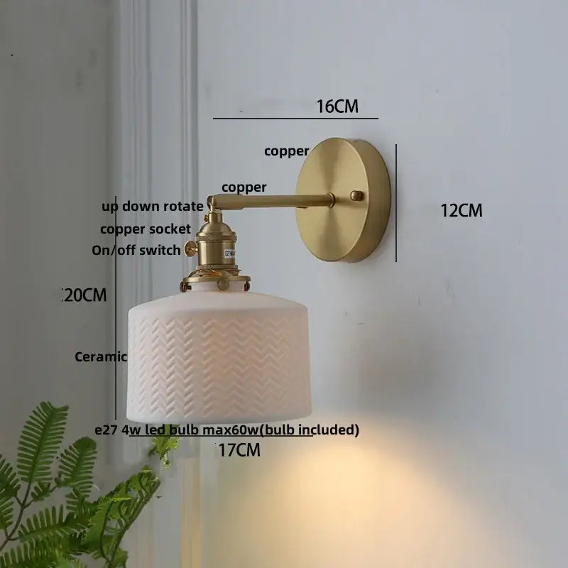 Modern brass mountain led wall lamp sconce – bedroom stair light