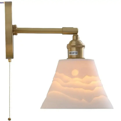 Modern brass mountain led wall lamp sconce – bedroom stair light