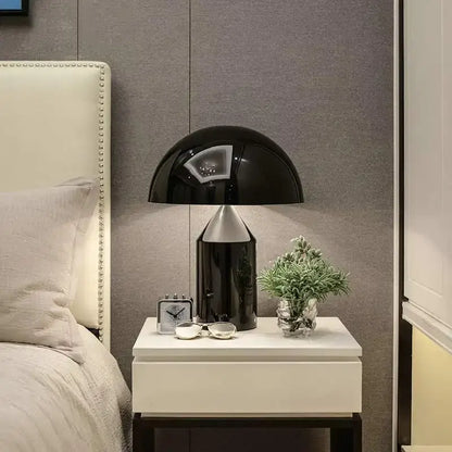 Modern brass mushroom metal led table lamp bedroom night light