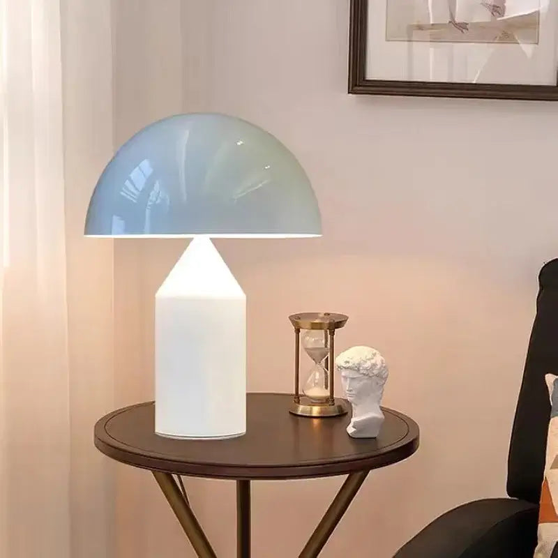 Modern brass mushroom metal led table lamp bedroom night light