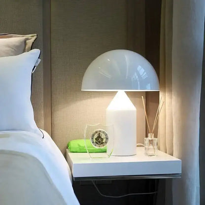 Modern brass mushroom metal led table lamp bedroom night light